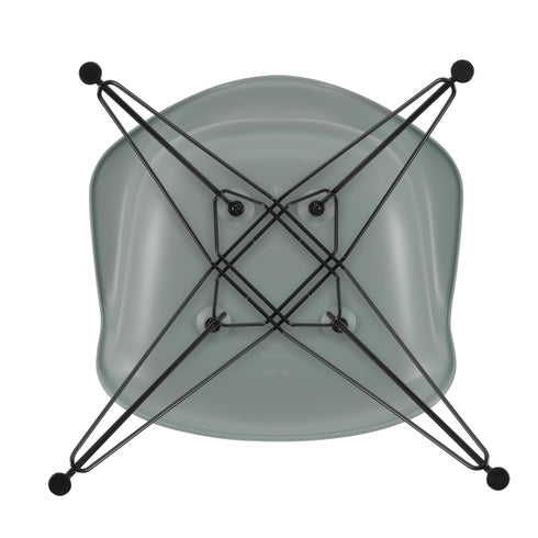 Cadeira de Braços em Plástico Eames DAR / Base Preta